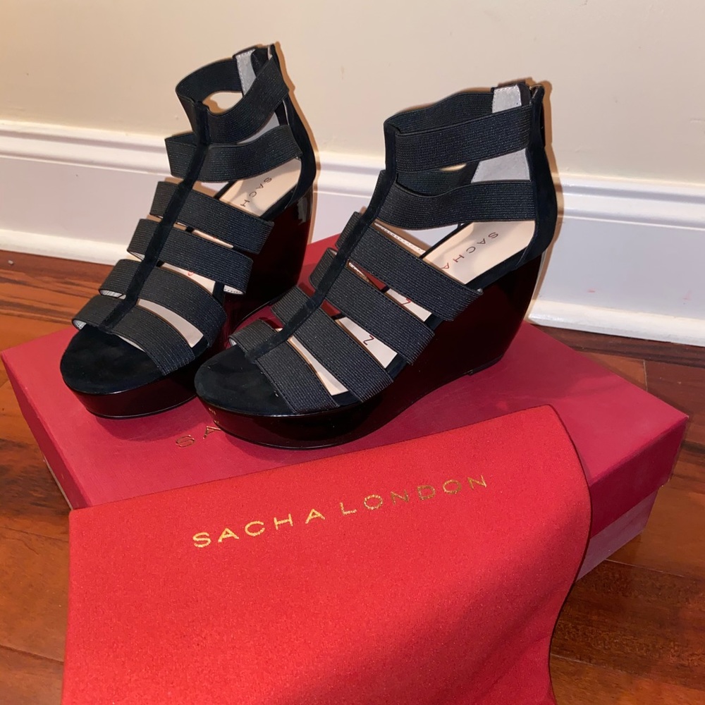Sacha London Black Wedge